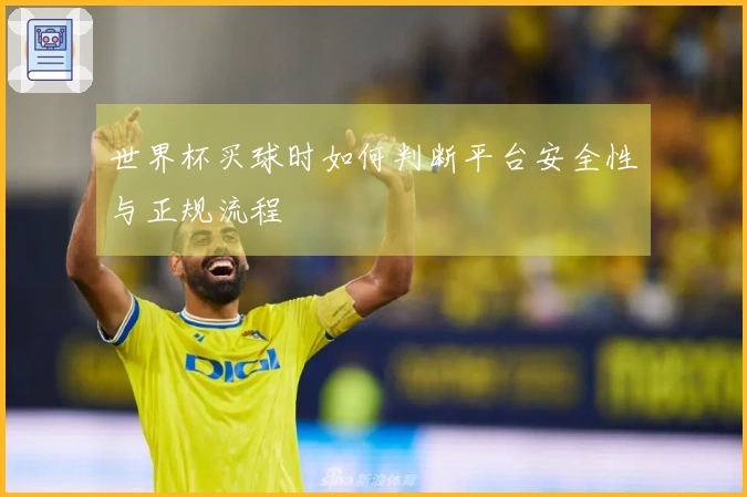 世界杯买球时如何判断平台安全性与正规流程